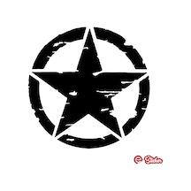 Army Star, Askeri Yıldız Off Road Sticker Araba Oto Sticker