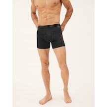 Marks & Spencer Saf Pamuklu 5'li Cool & Fresh Trunk Seti Siyah