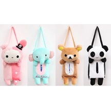 White-1pc Varış Sevimli Hayvan Ev Ofis Araba Doku Kutusu Konteyner Havlu Peçete Kağıtları Çanta Tutucu Kutusu Kasa Kılıfı C 0015