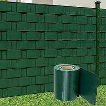 Pankor Panel Çit Pvc Koruma Bantları 50 Metre 19cm, Yeşil