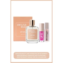 Unfılter Beauty Likit Aydınlatıcı 09 So Sparkly+unfılter Beauty Kadın Edt Soft Glow 50ml+unfılter Beauty Dudak Yağı No: 6 Glass Kıss Çiçeksi  - Meyve