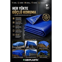 8x14 Mavi Ebatlı Pvc Branda Gölgelik Su Geçirmez Çadır - 170-180 Gr/m²