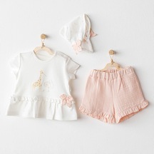 Andywawa Kız Bebek Takim 3 Pcs Set Love Family Ac25506 SOMON