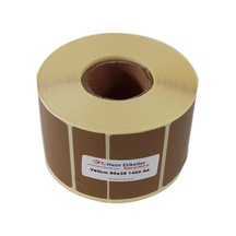 60mm X 35mm 1400 Adet Kahverengi Zemin Baskılı Diğer