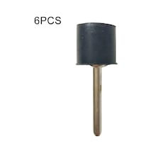 Sones 6 Adet Kauçuk Tekerlek Bağlantı Çubuğu Zımpara Halkası Sabitleme Çubuğu, Zımpara Halkası Olmadan, Kauçuk Çubuk Çapı: 12.7mm, Şaft Çapı: 3.15mm
