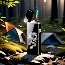 Willowhaven Usb-c Rüzgar Geçirmez Elektrikli Çakmak Altın Led Ekranlı Kamp Altın