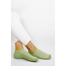 Yazlık Comfort Çift Lastik Pamuk Kadın Patik Çorap 5'li Çok Renkli