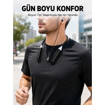 Boyun Tipi Bluetooth Kulaklık Kablosuz Mikrofonlu Uzun Kullanım Süreli Müzik Ve Telefon Görüşme Kulaklığı - Ba