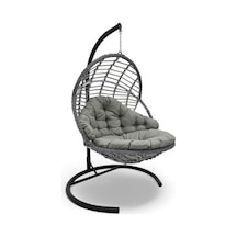 Wellagarden Apemia Rattan Gri Salıncak