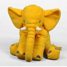 Büyük Uyku Arkadaşım Peluş Yumuşak Fil Sarı - 60 Cm