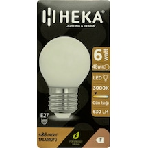 5 Adet Heka 6w 48w 3000k Sarı Işık E27 Duylu Soft Led G45 Ampul Heka