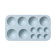 Silikon Kalıp Çikolata Yarım Daire Şeklinde Fondan Kek Şeker Kura Diğer