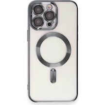 Apple Uyumlu  iPhone 15 Pro Max Kılıf Kross Magneticsafe Kapak Titan Gri