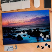 Denizdeki Küçük Kayalıklar - Doğa 240 Parça Puzzle Yapboz Tablo-356