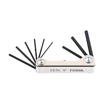 Ceta Form 9 Parça Çakı Tipi Allen Anahtar Seti #2 - Metal Kasa- SAE