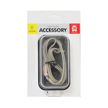 Ecruz Gri High Speed Lightning Usb Kablo
