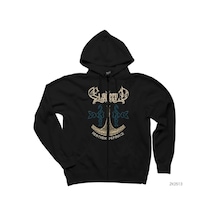 Ensiferum Heathen Defiance Siyah Fermuarlı Kapşonlu Sweatshirt
