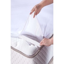 Micro Su Sıvı Geçirmez Alez Yatak Koruyucu Çift Kişilik 160 200 Beyaz