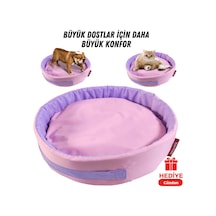 Xpermate Sünger Simit Küçük Irk Köpek Yatağı ve Kedi Yatağı 45 CM