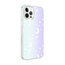Apple Uyumlu iPhone 12 Pro Max M-blue Desenli Kılıf-moon No4 Moon No4 Moon No4