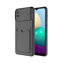 Zore Galaxy A02 Kılıf Nvth Kartix Kapak - Siyah