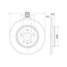 Audi A5 Arka Fren Diski 2008-2024 Hella 8dd355113931 2adettir