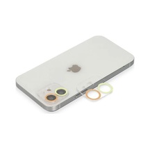 Apple İphone 12 Mini Renkli Kamera Lens Koruma Cam - Sarı-turuncu Belirtilmemiş