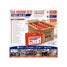 Full Set İlk Yardım Çantası İş Yeri, Ofis, Fabrika, Araç Ve Ev İçin Acil Yardım Seti 1adet