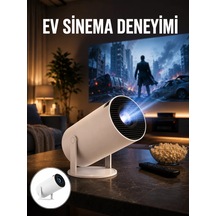 Sinema Projektörü Android Hdmı Usb Wifi Ses Çıkışlı Ayaklı Projeksiyon Taşınabilir Yeni Nesil 76275840