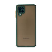 Samsung Galaxy  Uyumlu A12 Kılıf Montreal Silikon Kapak - Yeşil