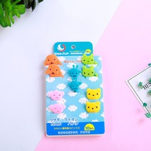 Ranyeek Ev Kullanıma Uygun Plastik Zürafa Figürlü Çocuk Meyve Çatalı - Pratik, Dayanıklı Ve Paketli Tatlı Çatalı Mavi