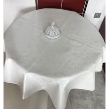 Masa Örtüsü Oval Muşamba Pvc Astarli