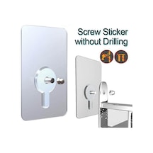 5/10/20 Adet Yüksek Kaliteli Yumruksuz Vidalar Güçlü Kendinden Yapışkanlı Vantuz Enayi Duvar Kanca Askı Mutfak Banyo Araçları 10 10mm Diğer