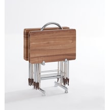 Orkide Kahvrengi 4'lü Çanta Sehpa