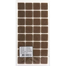 Yapışkanlı Masa Sandalye Keçesi Zemin Koruyucu Keçe Yuvarlak 1 Paket 25 Mm X 25 Mm Kahverengi