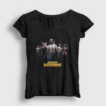 Presmono Kadın Team Pubg T-shirt Siyah