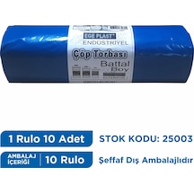 Egeplast Çöp Torbası Battal Boy Limon Kokulu 75X90 Koli 10 Rulo N11.42