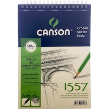 Canson 1557 120Gr A5 40 Yaprak Üstten Spiralli