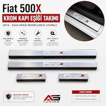 Fiat 500x Krom Kapı Eşiği Takımı 2014 - 2024 Arası Paslanmaz Çelik Fıat500xkkeşk00000.