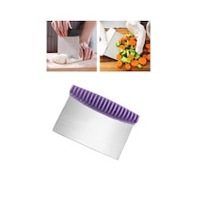 Flosoft Metal Spatula Hamur Kesici Doğrayıcı Kazıyıcı, Sebze Meyve Dilimleyici Paslanmaz Metal