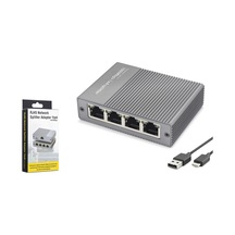 Hadron Hdx1414 Gigabit Ethernet Switch 5 Port Type C Güç Girişli Gri