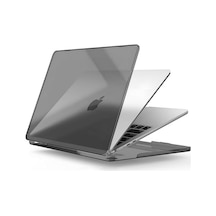 Macbook Air 13.3 İnç M1 İle Uyumlu Polikarbonat Sert Koruyucu Çizilme Ve Darbe Önleyici Kılıf A2337 A2179 A1932 Siyah Şeffaf, 13.3 İnç 2018-2022 Arası M1 İşlemci