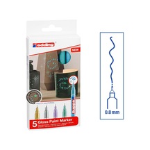Edding 780 Gloss Paint Marker Metalik Renkler 0.8 Mm 5Li Set