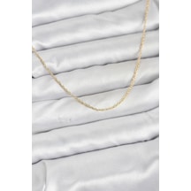 Cm 14k Gold Renk Burgu Model 60 Cm Kadın Kolye - Lisinya Altın