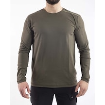 Outdoor T-shirt Basic Pamuklu Erkek Basetı04 Haki