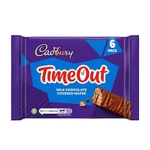 Cadbury Timeout Milk Chocolate Covered Wafer 6x18g 108g