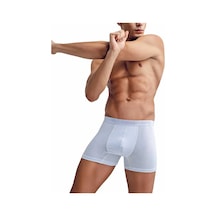 Erkek 3'lü Modal Yumuşak Dokulu Boxer 130 Beyaz