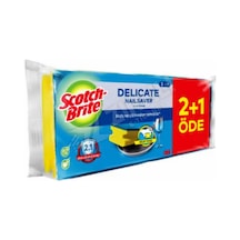 Scotch Brite Çizmez Klasik Sünger Tırnak Koruyuculu 2+1