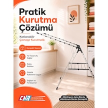 CNR Alüminyum Çamaşır Kurutmalık Askısı Samira Full Alüminyum Çamaşırlık -