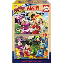 Educa Puzzle 2X16 Parça Mickey And The Roadster Racers 17622